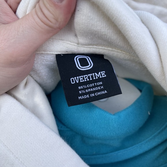 Overtime Men Large Basketball Hoodie Sweatshirt Logo Paisley Streetwear‎ - Picture 7 of 7